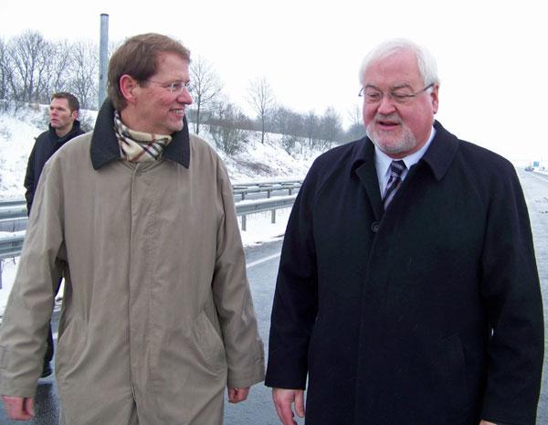 Gero Storjohann und Peter Harry Carstensen Gero Storjohann – Bau der A20 zügig vorantreiben - Bild