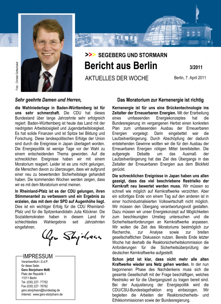 Bericht aus Berlin - Bild