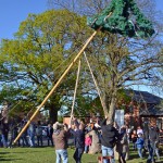 Gero Storjohann beim Maibaumaufstellen in Garbek - Bild