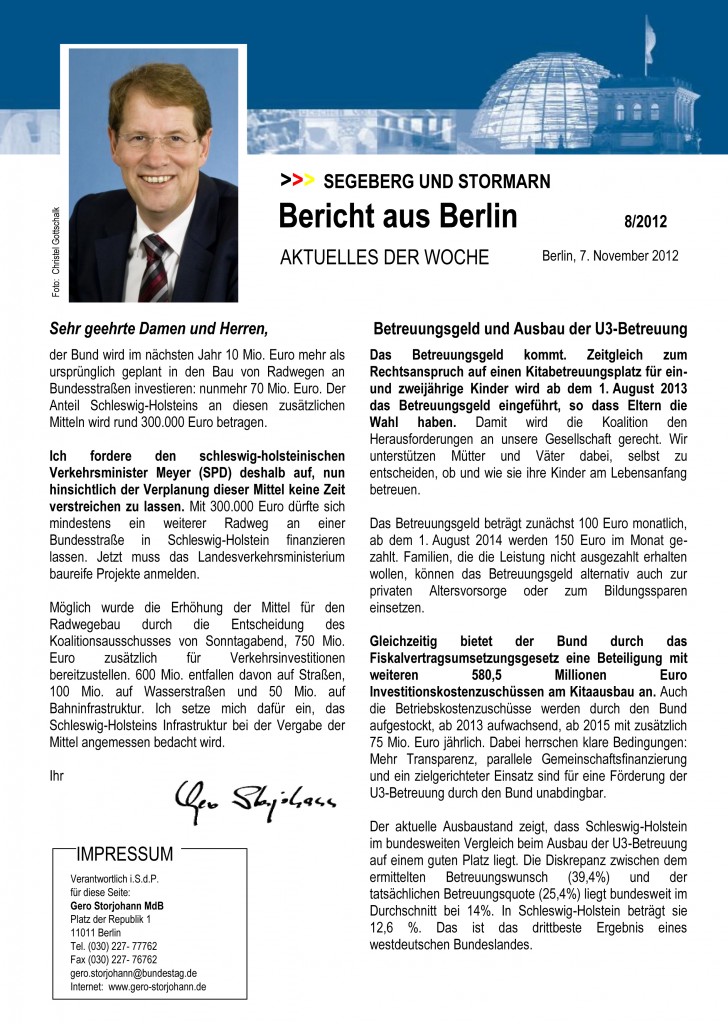 Gero Storjohann - Bericht aus Berlin - Bild