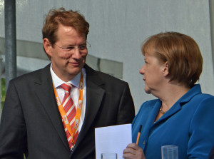 Gero Storjohann  und Angela Merkel