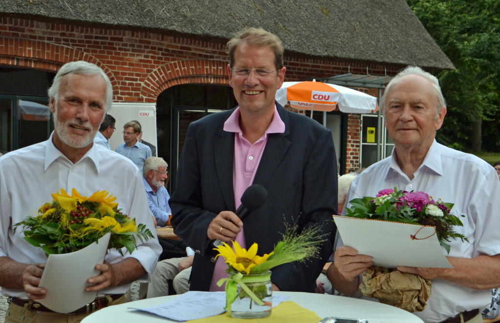 Foto: (v.l.n.r.)  Claus Peters, Gero Storjohann und Helmut Dunker  