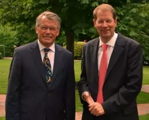 Wahlkampfunterstützung für Gero Storjohann von Peter Harry Carstensen und Reimer Böge in Bad Oldesloe - Foto Kommen nach Bad Oldesloe: Gero Stojohann und Reimer Böge