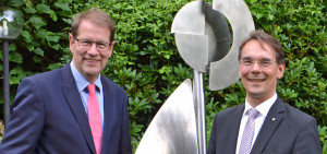 Der CDU-Landesvorsitzende  Ingbert Liebing MdB und der CDU-Verkehrsexperte Gero Storjohann MdB (links)