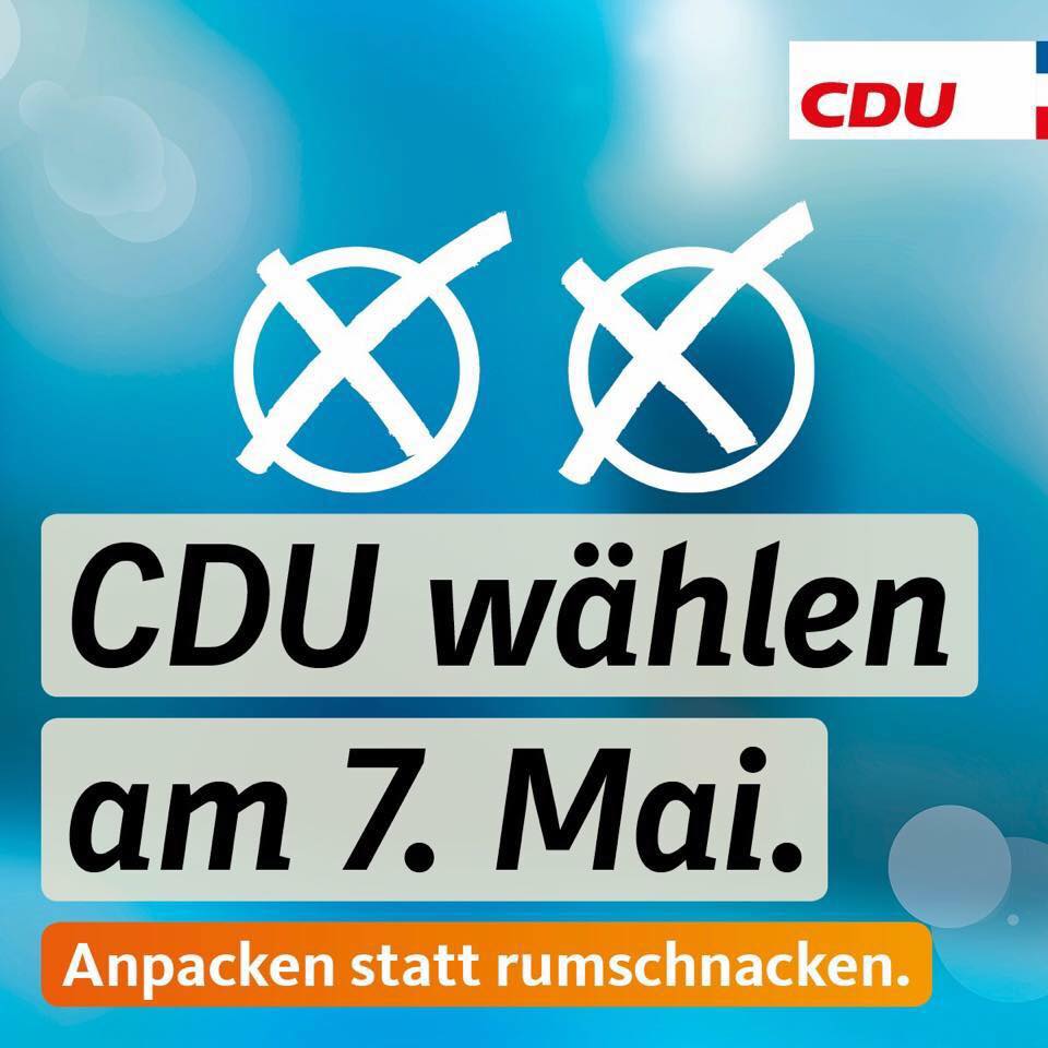 Heute gilt es: Beide Stimmen CDU! - Bild