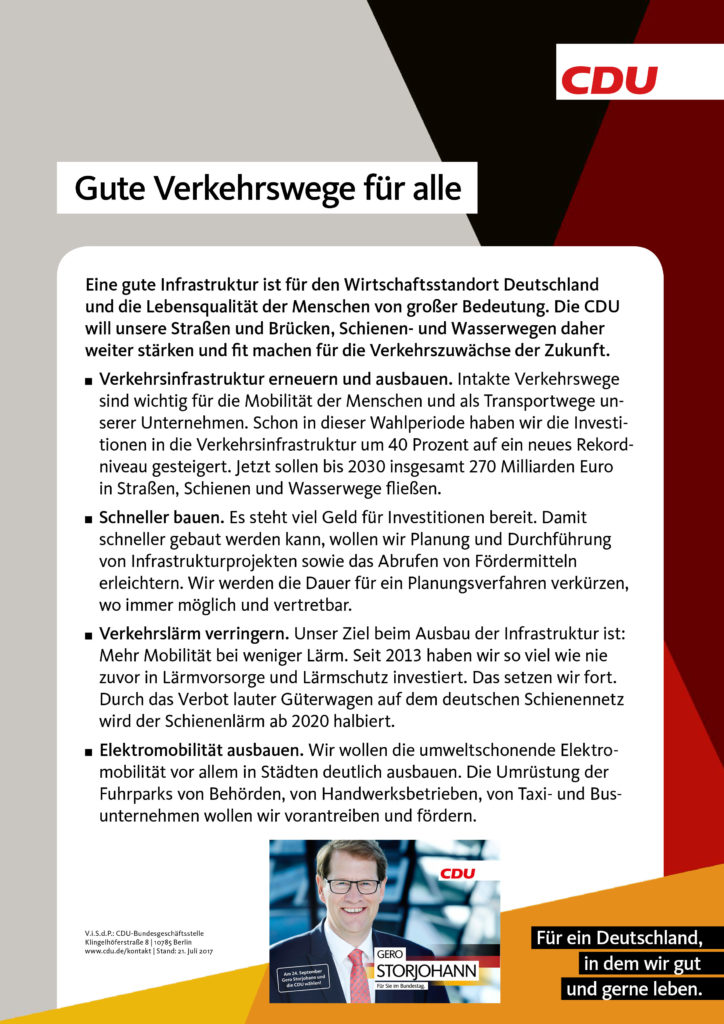Gute Verkehrswege für alle - Bild