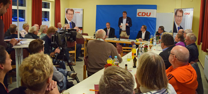Gero Storjohann und Tobias Koch im Bürgermeister-Talk mit RTL-Aufzeichnung - Foto Gero Storjohann und Tobias Koch im Bürgermeister-Talk mit RTL-Aufzeichnung - Bild