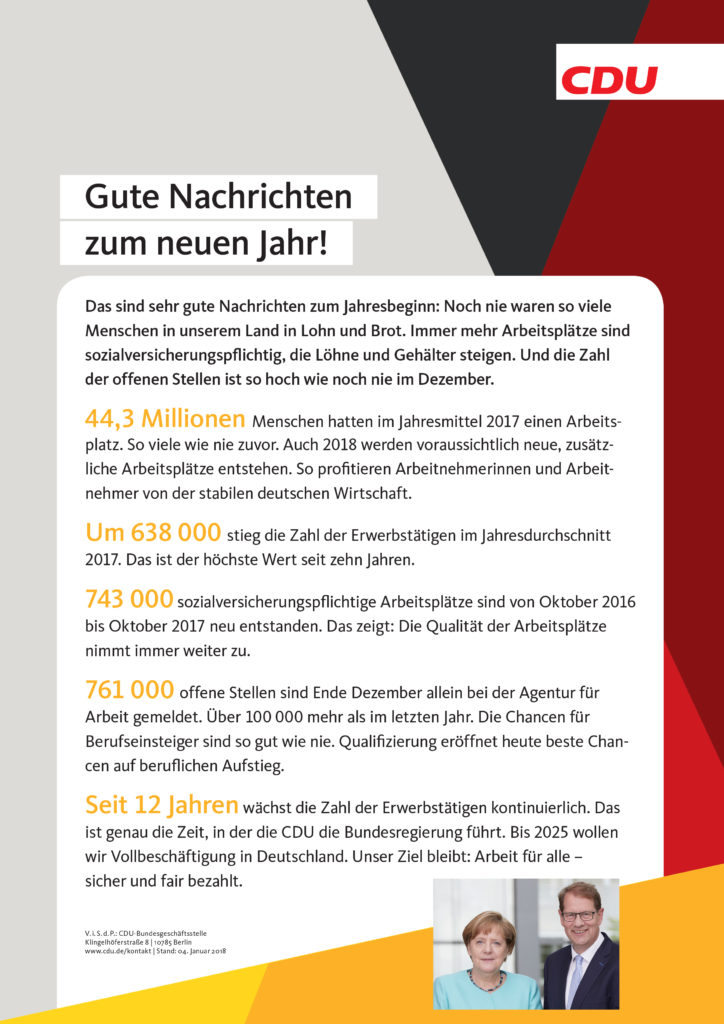 Gute Nachrichten zum neuen Jahr - Bild