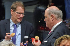 Talk mit Neujahrsberlinern: Der CDU- Bundestagsabgeordnete Gero Storjohann im Gespräch mit Innenminister Hans-Joachim Grote