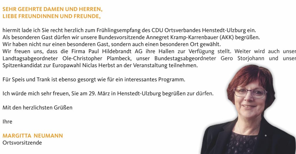 AKK kommt nach Henstedt-Ulzburg - Bild