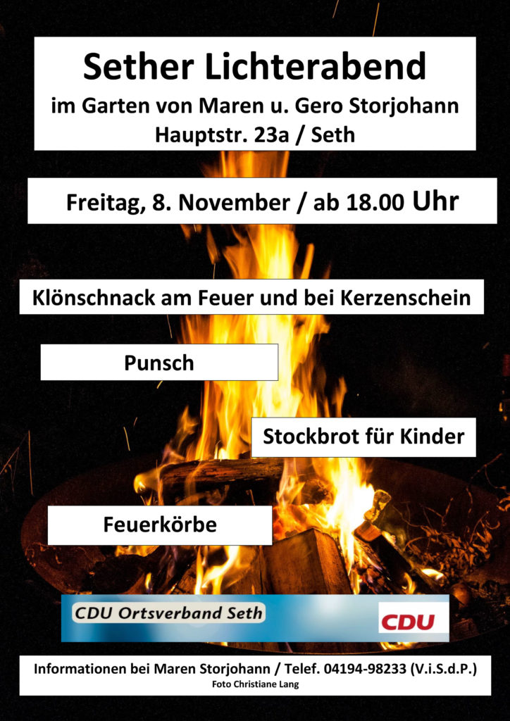 Freitag - Lichterabend der CDU Seth - Bild