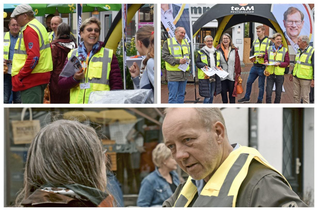 Fix was los am CDU Infostand in Bad Segberg - Bild