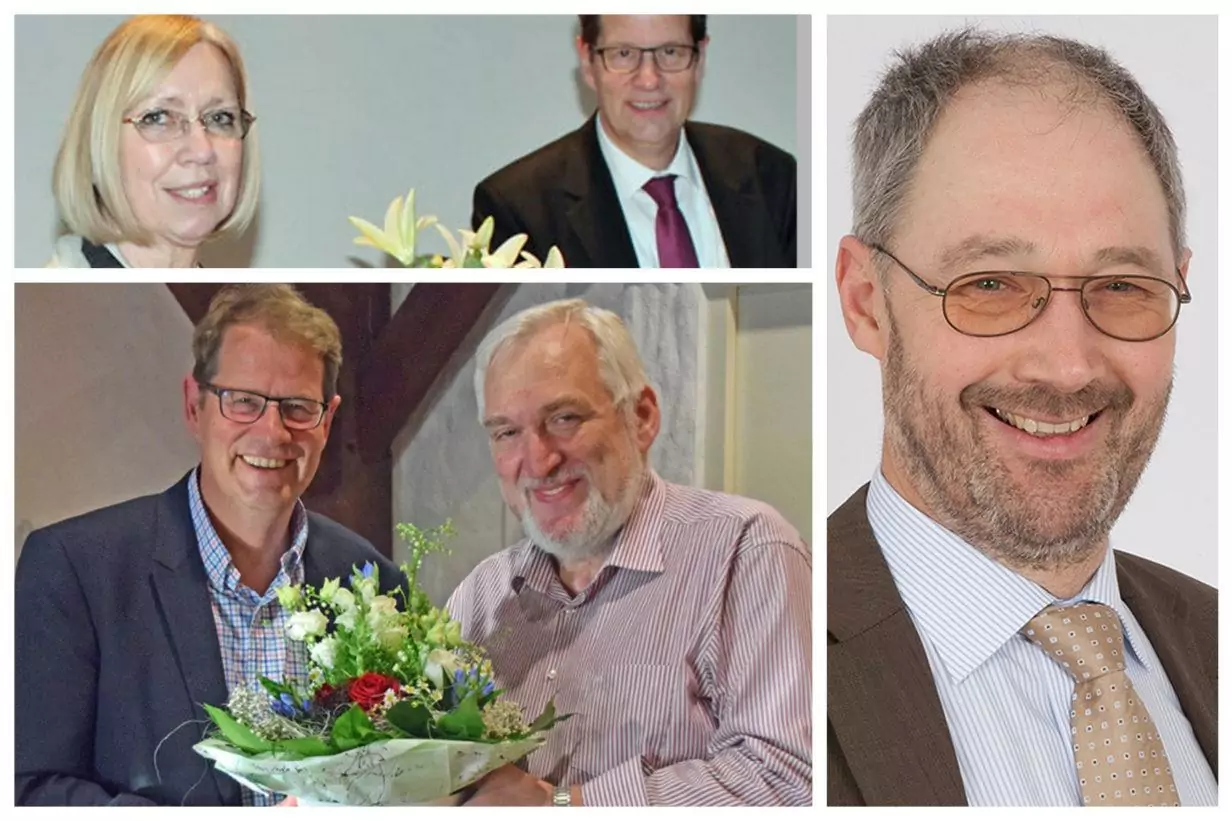 Herzlichen Glückwunsch Rainer Ahrens, Kurt Barkowsky und Elisabeth von Bressensdorf - Bild