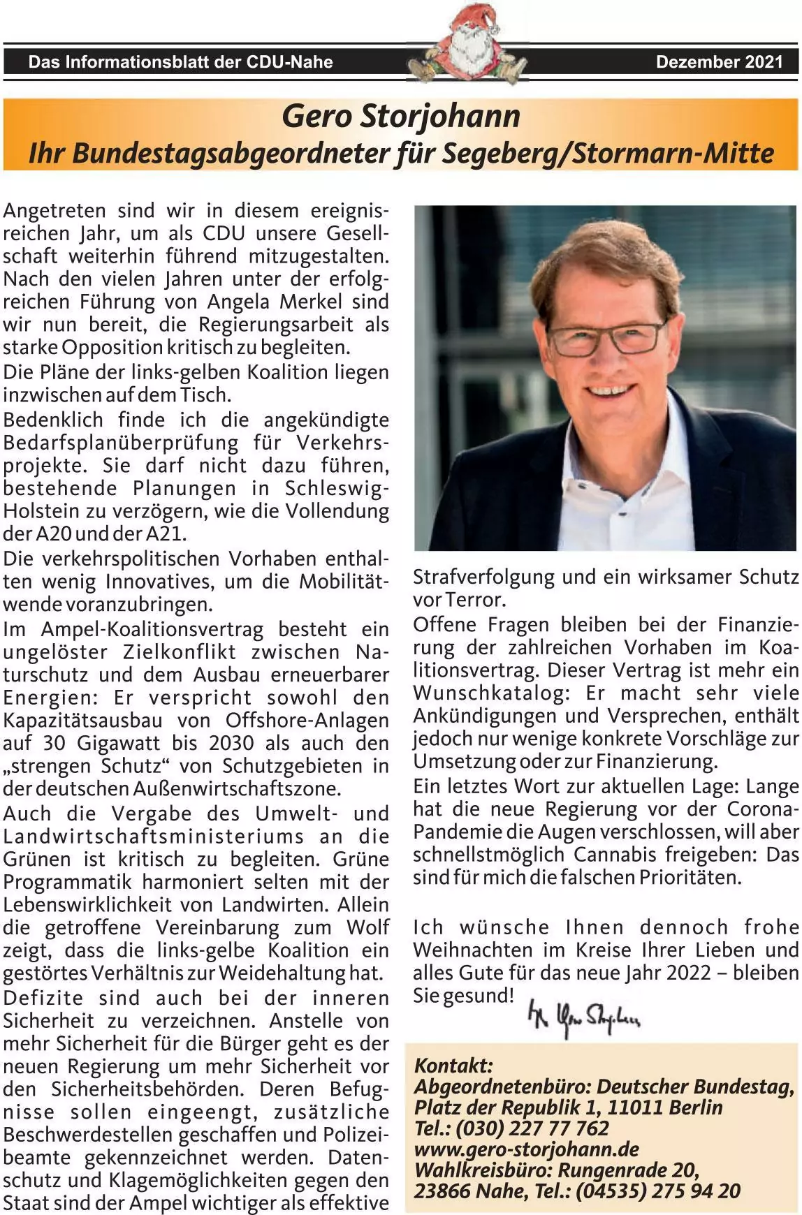 Gero Storjohann aktuell im Blitzlicht der CDU Nahe - Bild