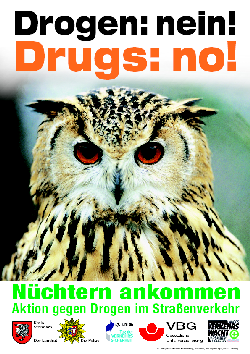 Die Eule als Wappentier - die Aktion gegen Drogen im Straßenverkehr 