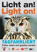 Licht an! Light on! - auch Bundesverkehrsminister Manfred Stolpe unterstützt jetzt die langjährige Forderung von Gero Storjohann MdB