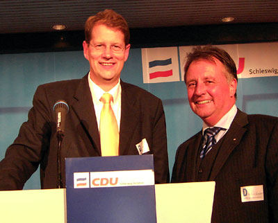 Zeigten Freude über ihre guten Ergebnisse: Gero Storjohann (links) und Dr. Rolf Koschorrek